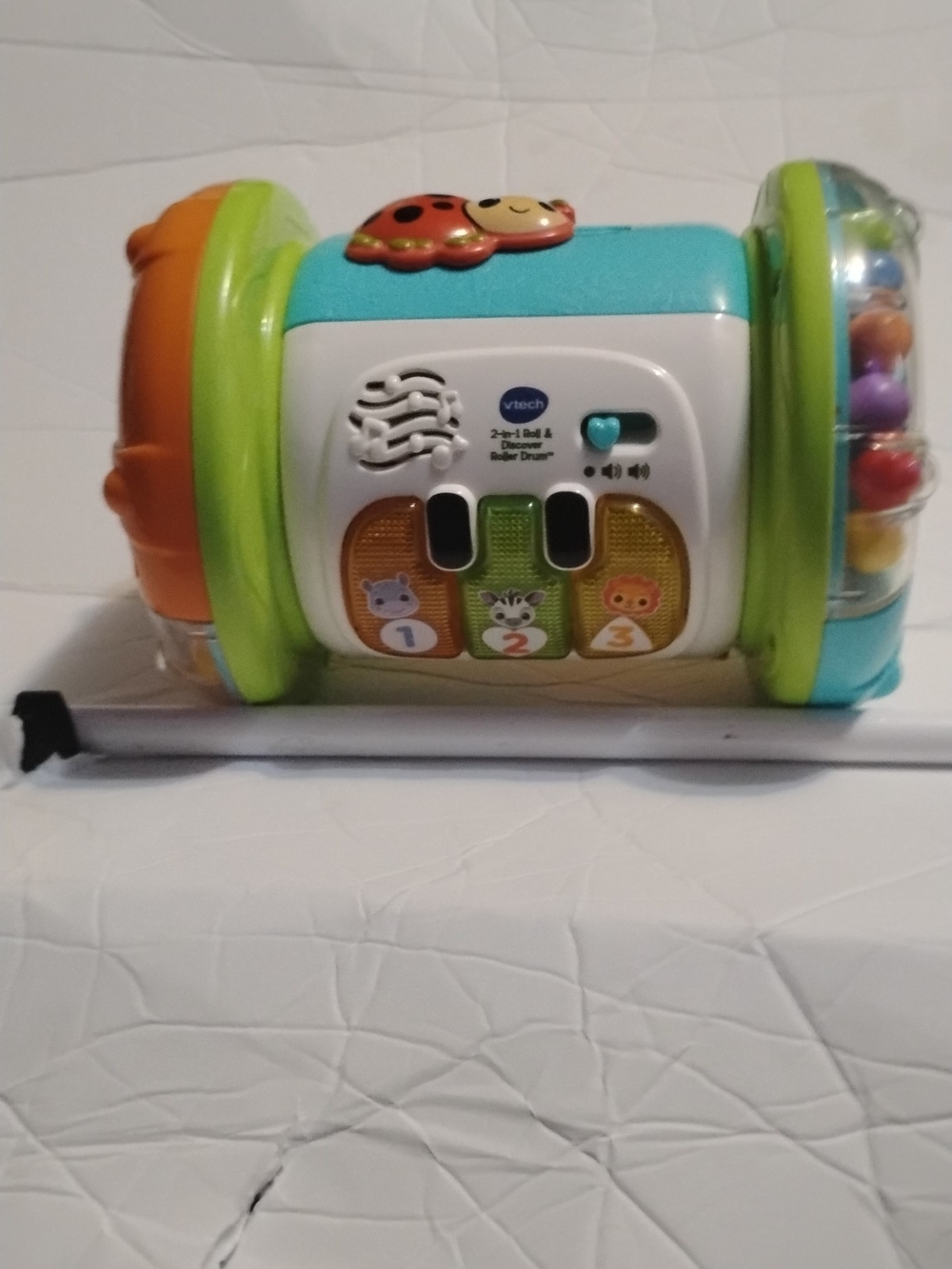 VTech 2-in-1 Roll & Discover Learning Drum - Blue/Green/Orange